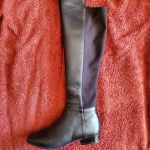 Michael Kors Leather Over The Knee Bromley Flat Boots Size 9
